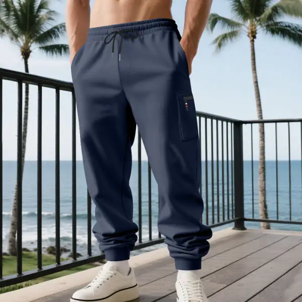Men's Cargo Jogging Pants Waistband Pocket Cargo Pants