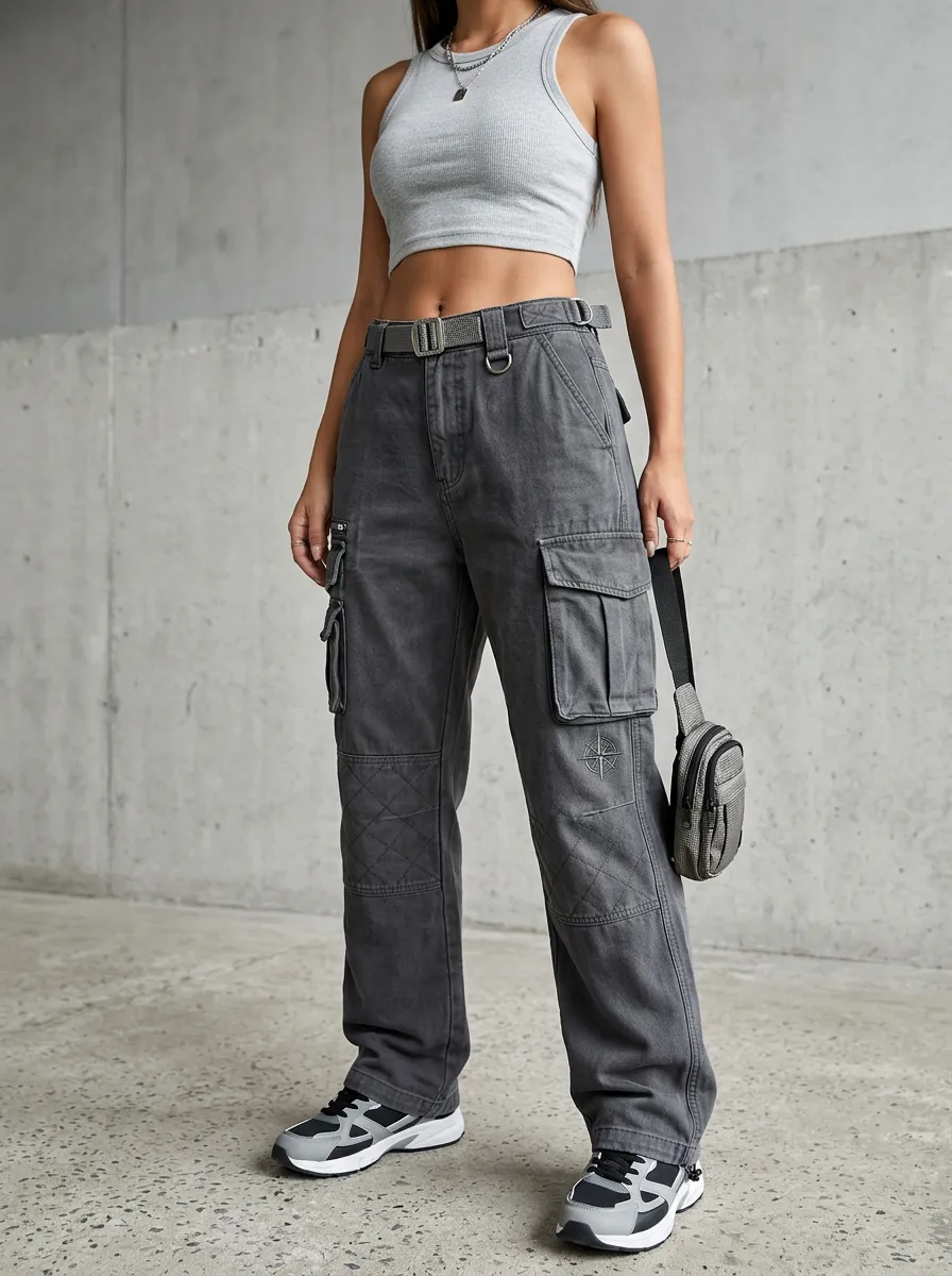 Flexible Multi Pocket Fit Women's Multi Pocket Cargo Pants