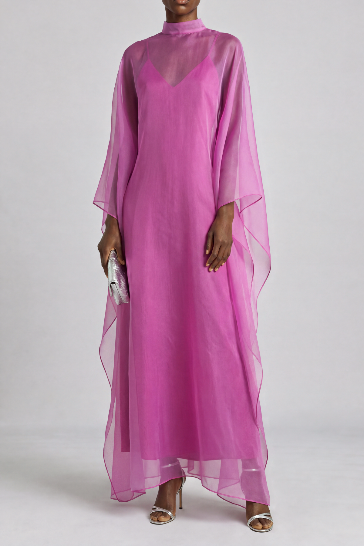 Classic High Neck Maxi Dress