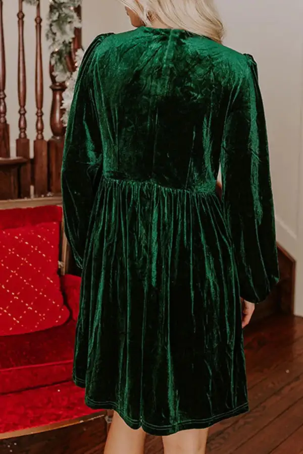 Easy Fit Velvet Dress