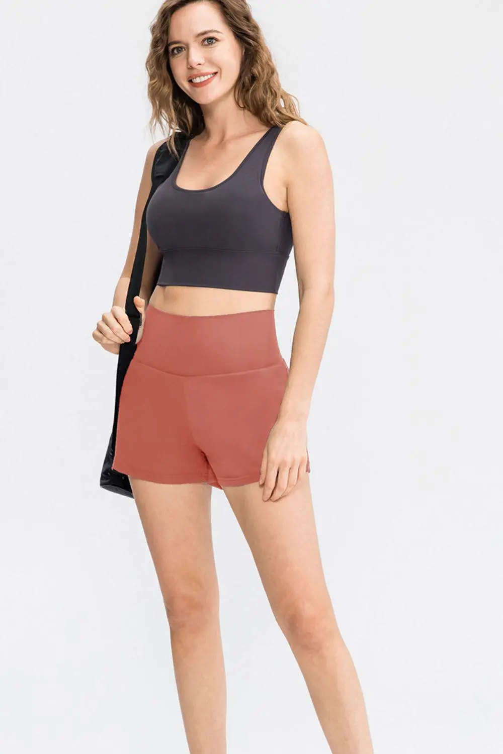 Wide Waistband Sports Pocket Shorts