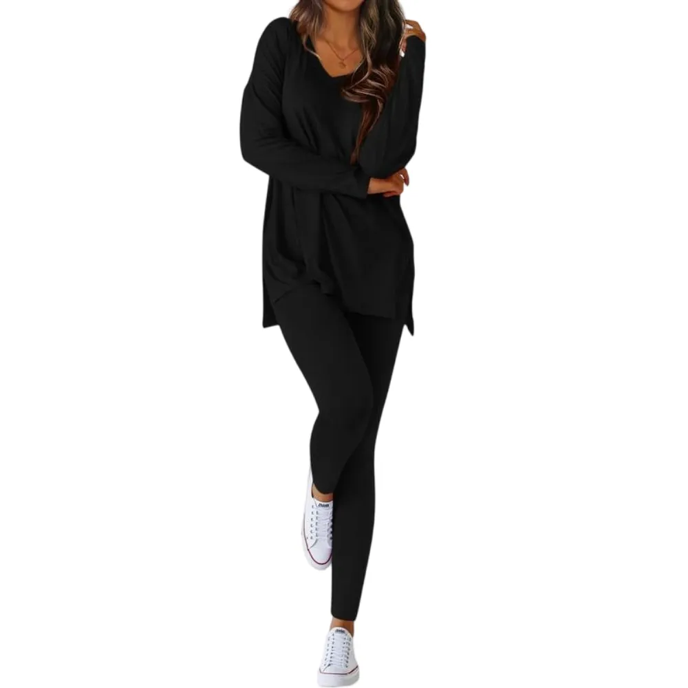 Women’s Casual Two-Piece Sets Airport Travel Outfit Workout Clothing