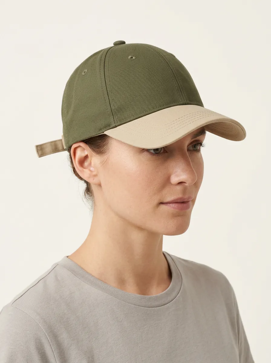Unisex Minimalist Two-Tone Contrast Baseball Cap