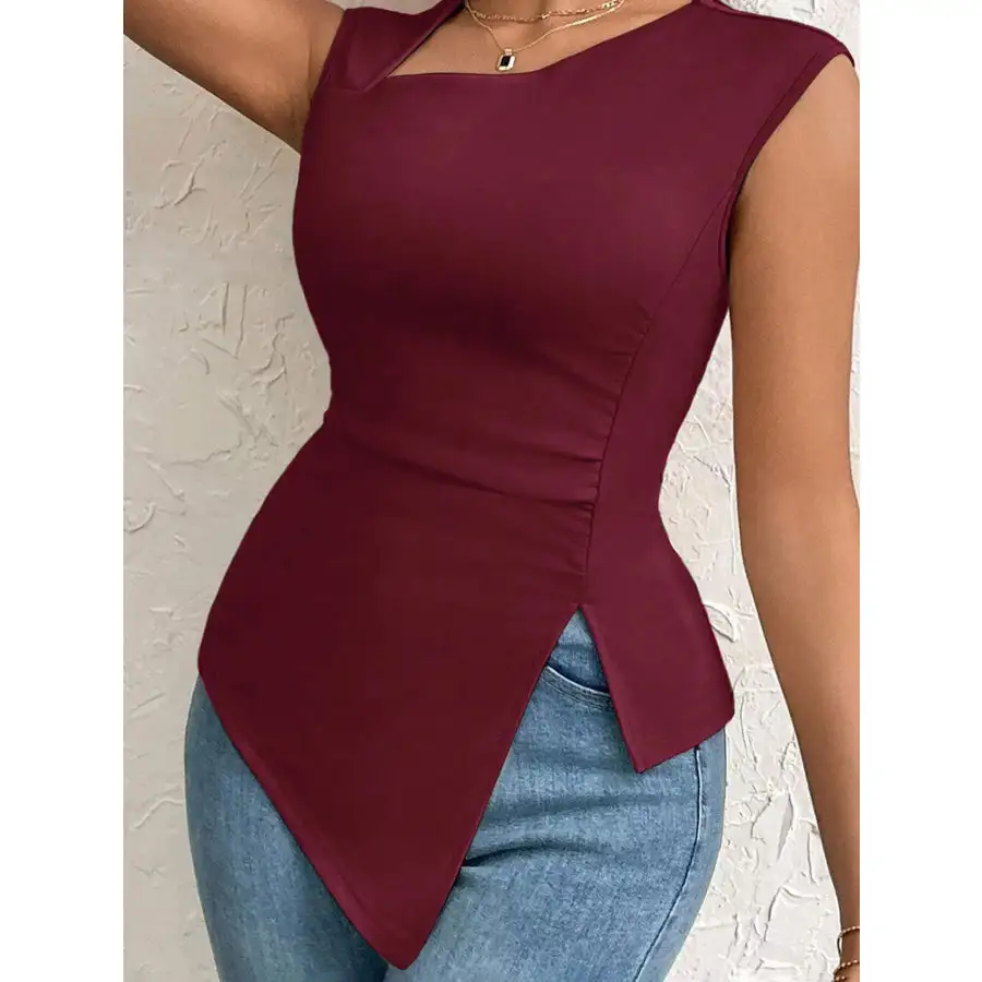 Slit Asymmetrical Tank Top