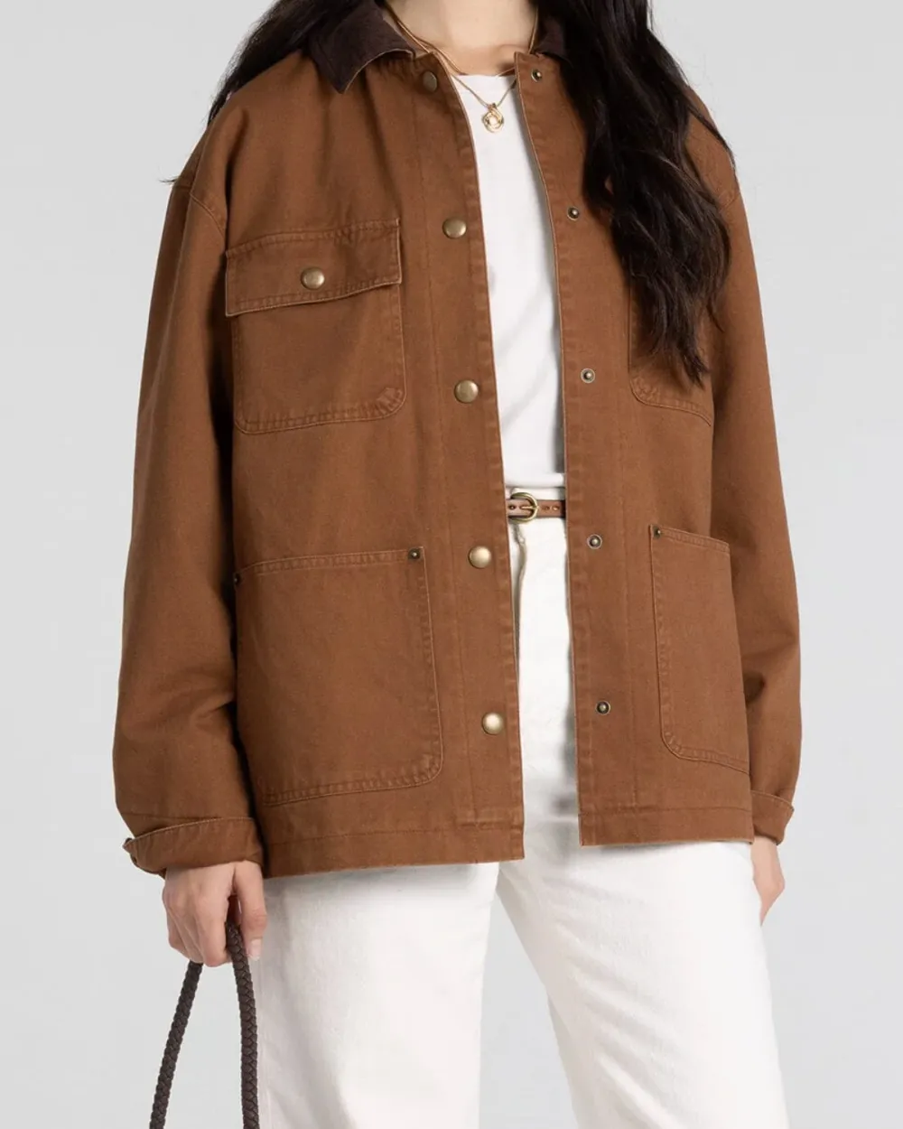 Relaxed Cotton Utility Jacket
