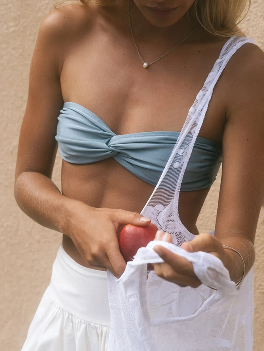 Sky Blue Bikini Top