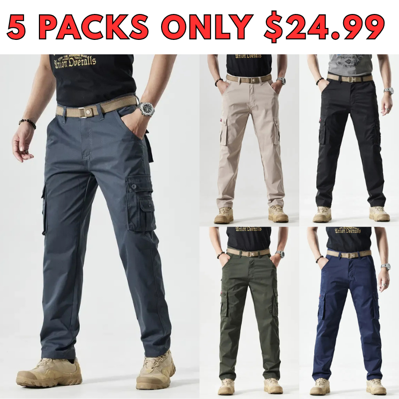 Men's Durable Cotton Cargo Pants