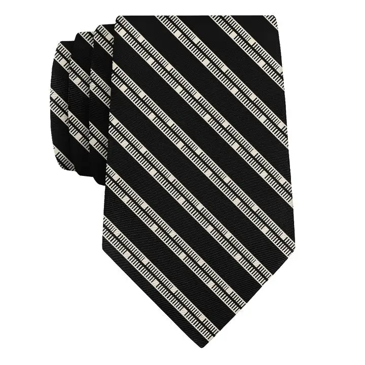 Refined Stripe Pattern Necktie