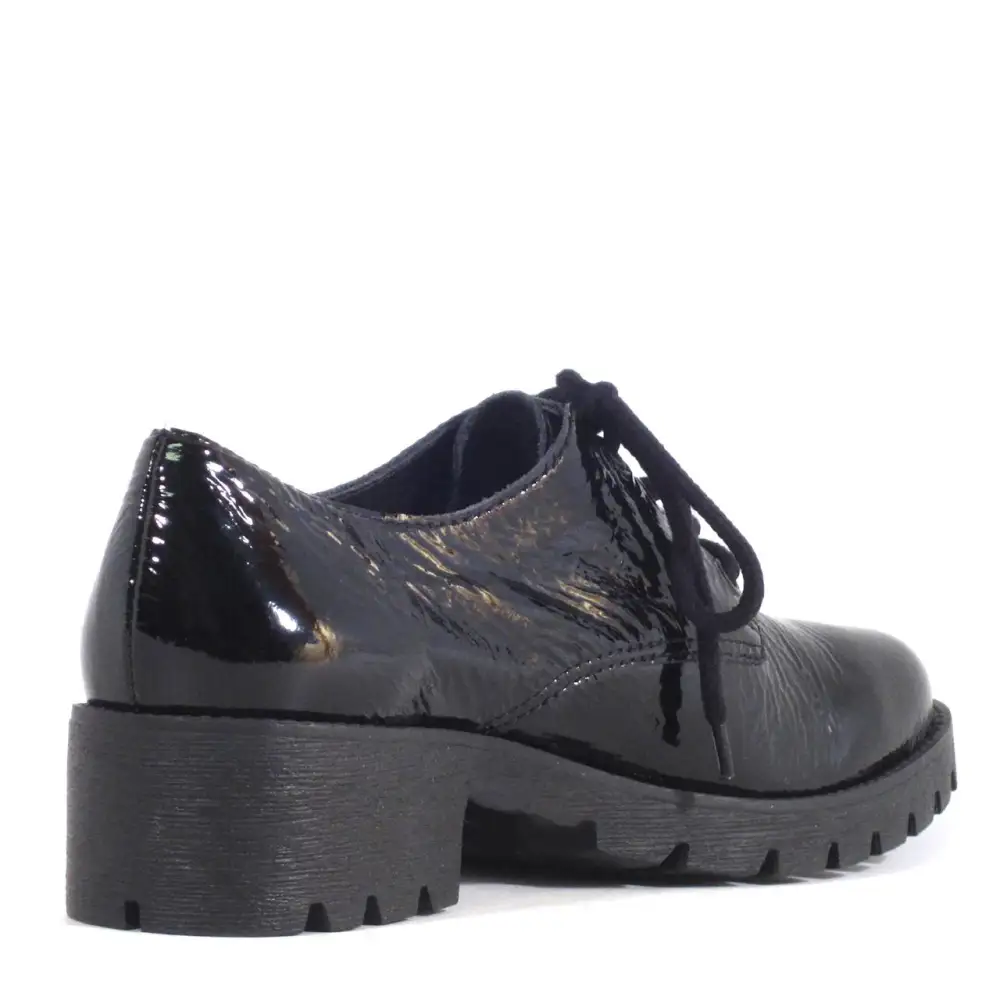 Chunky Lug Sole Lace Up Flats