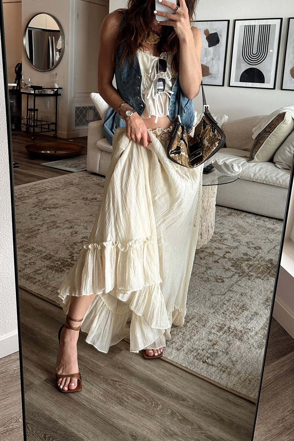 Holiday Style Baby Yellow Maxi Skirt