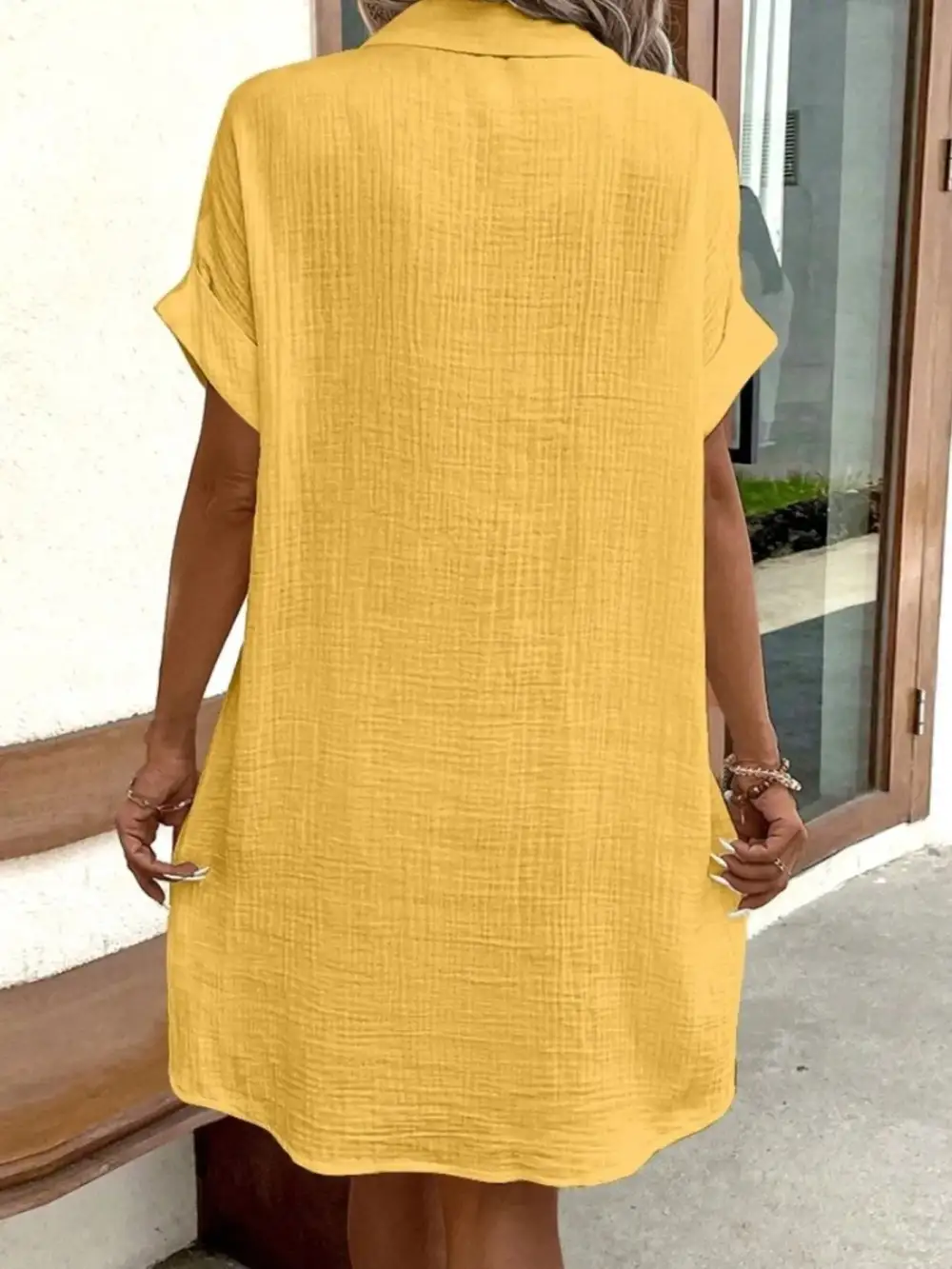 Button Front Shirt Dress