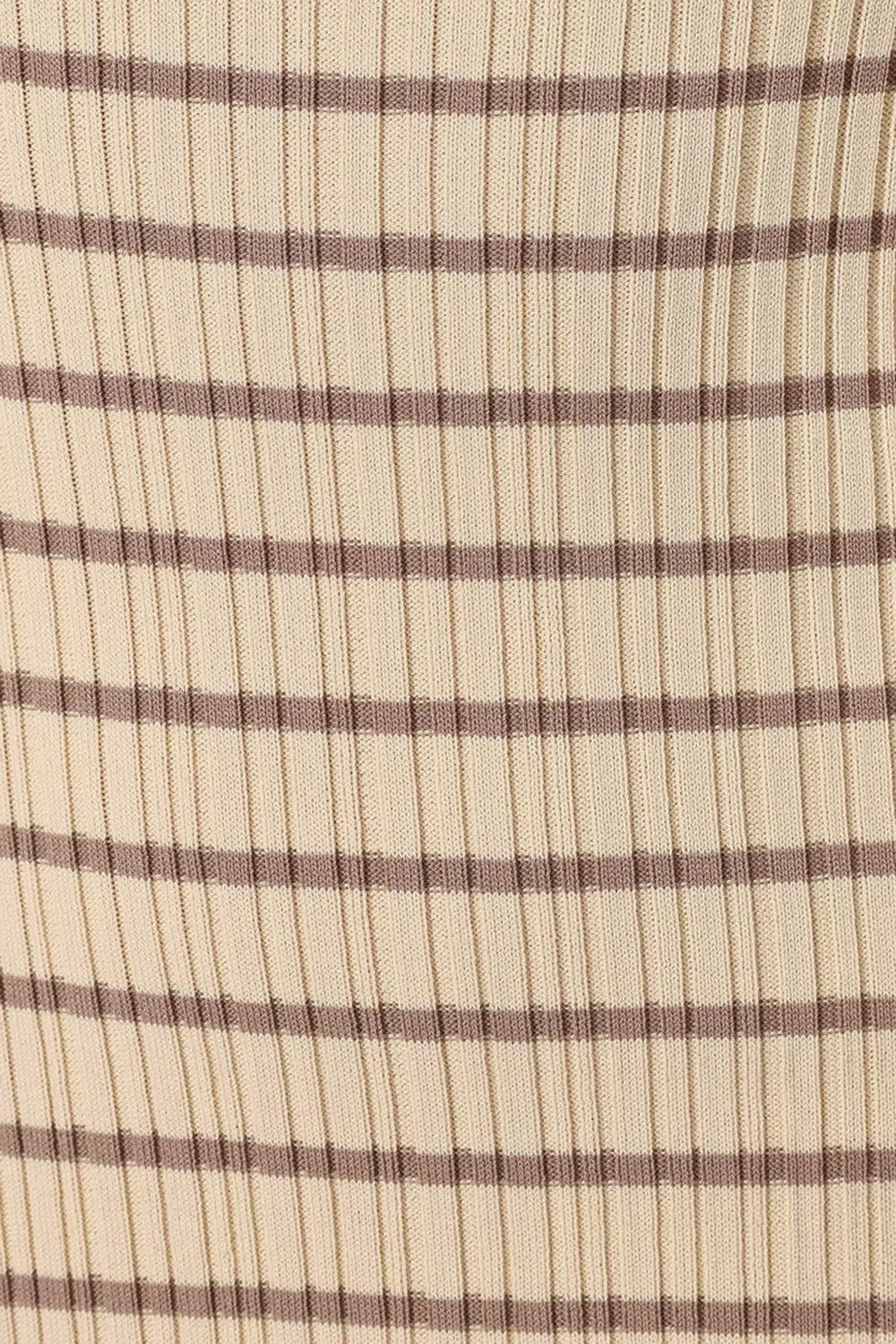 BLACK BEIGE STRIPED MIDI DRESS