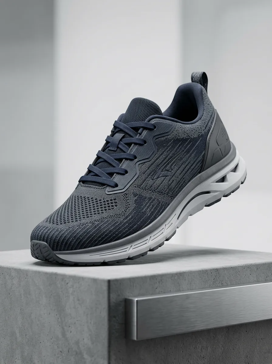 Urban Mesh Graphic Daily Wear Men's Running Shoes