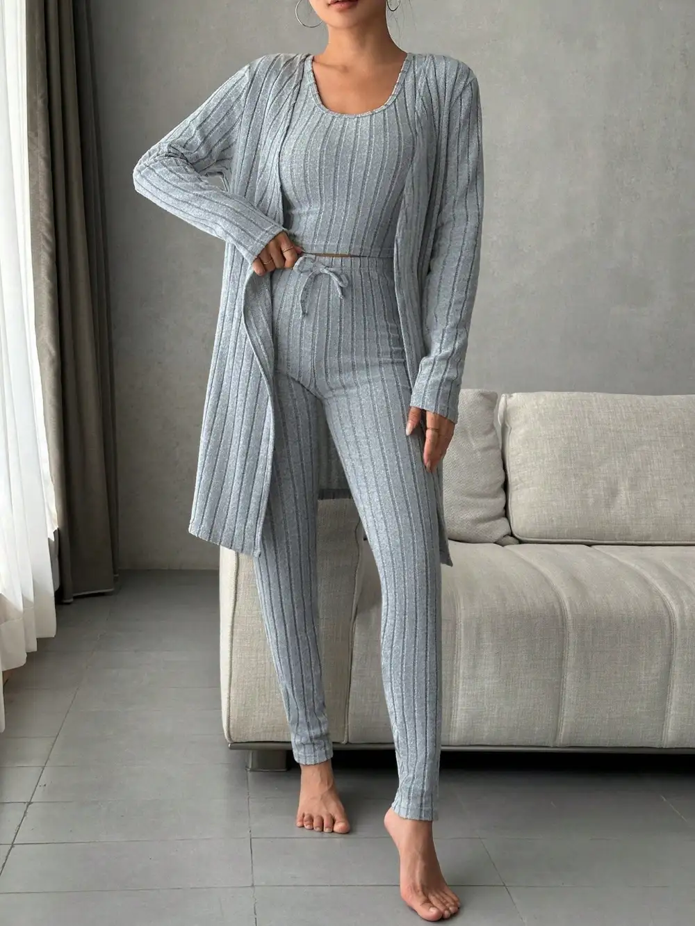Scoop Neck Lounge Sleepwear Set