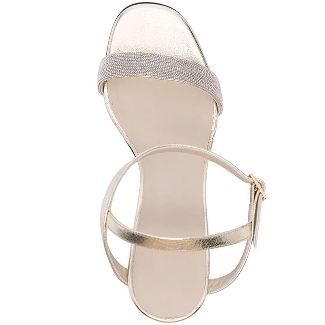 Celestia Block Heel Ankle Strap Sandals