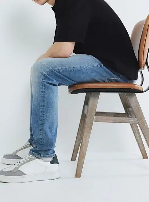 Men's  Blue Skinny Fashion Long Casual Jeans