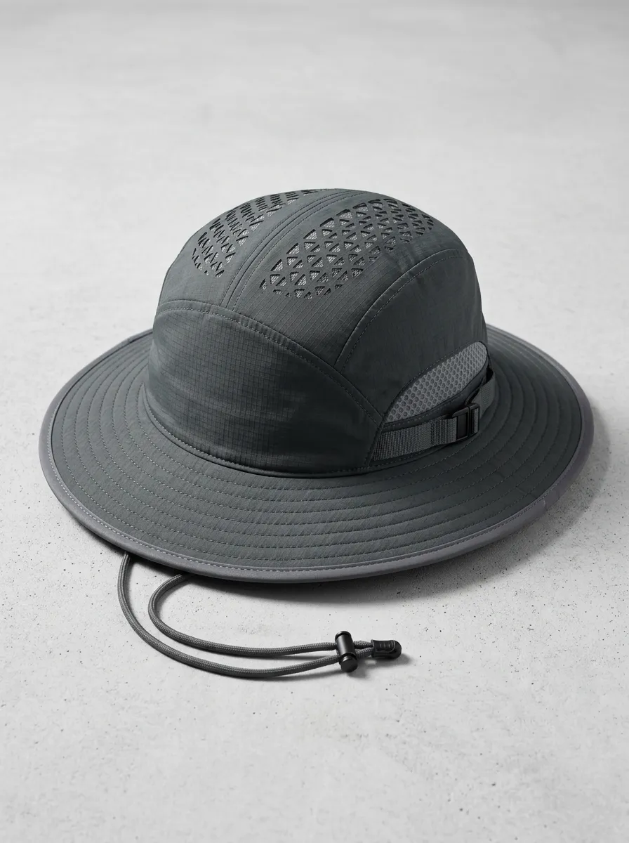 Breathable Mesh Printed Hiking Bucket Hat