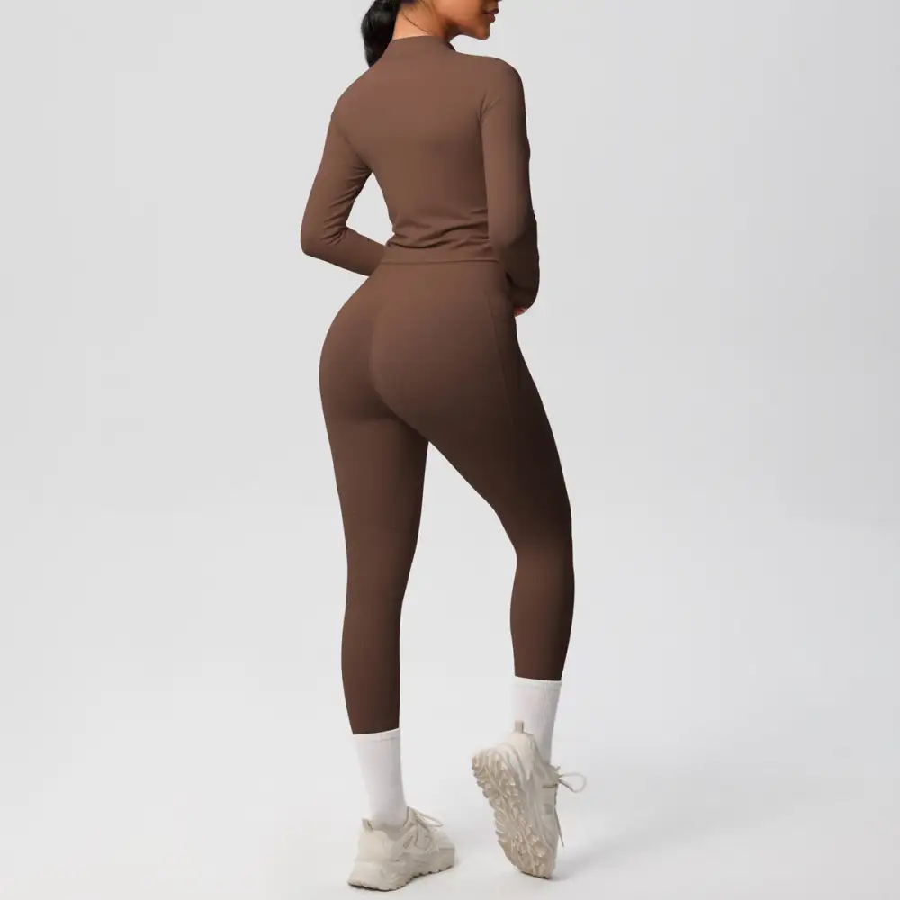 Long-Sleeve Yoga Two-Piece Activewear Active Set