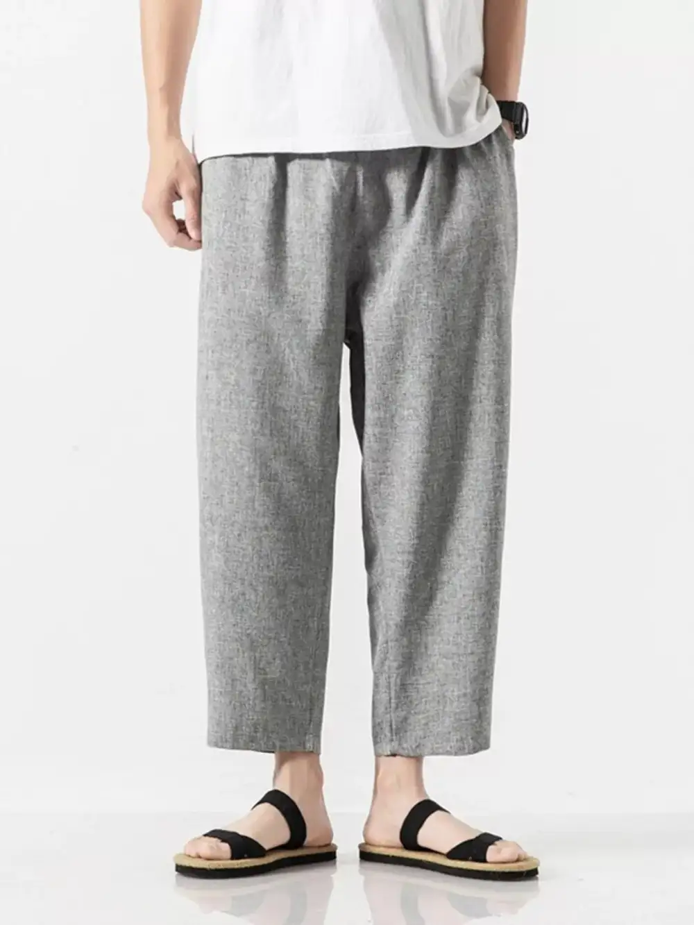 Refined Men's Plus Size Casual Cropped Pants