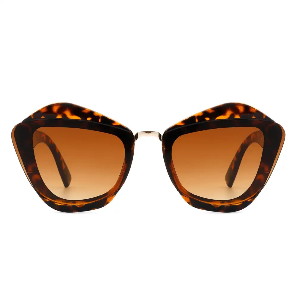 Flexible Cat Eye Square Frame Sunglasses