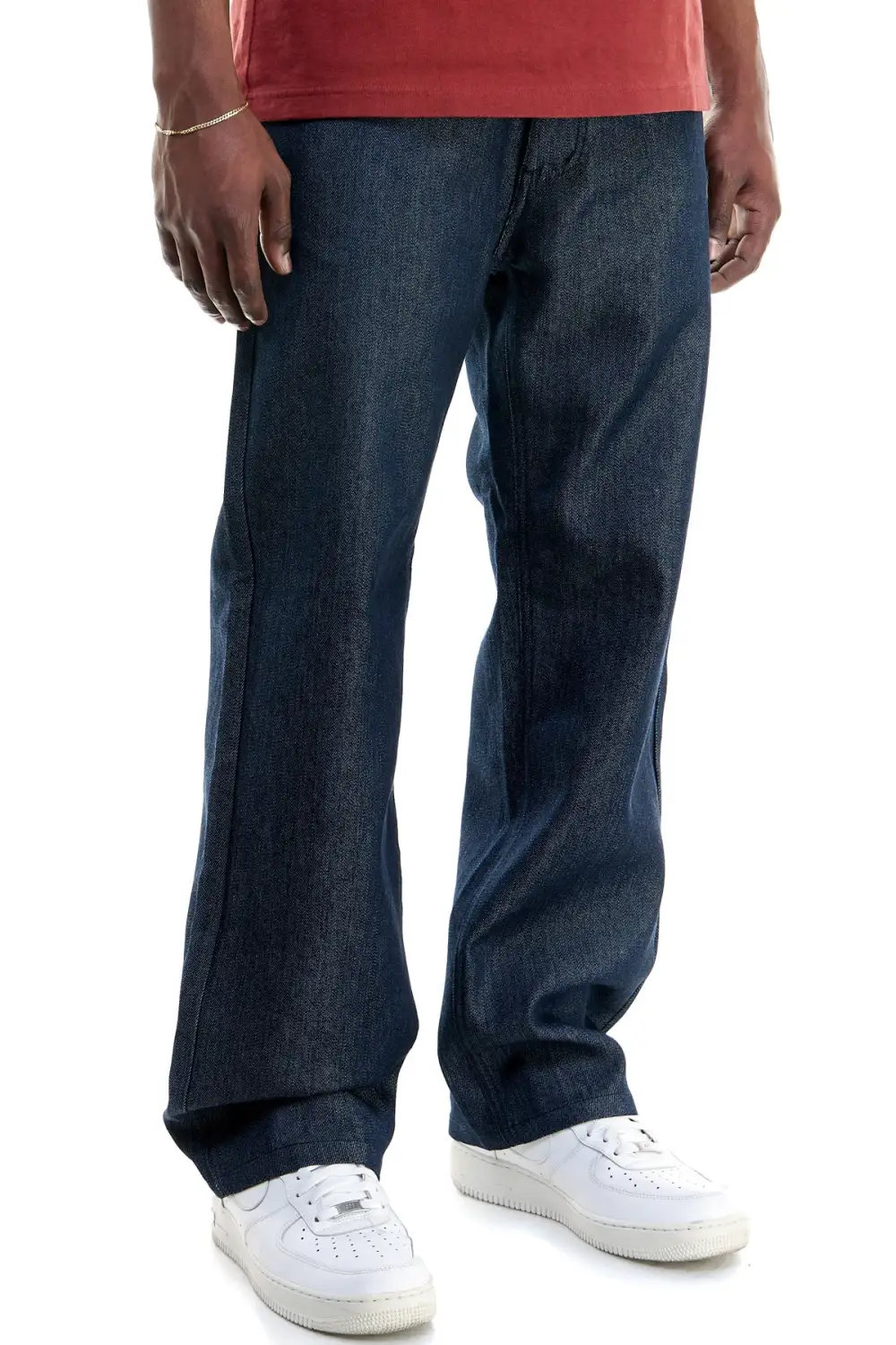 Men's Urban Raw Hem Stretch Relaxed Jeans