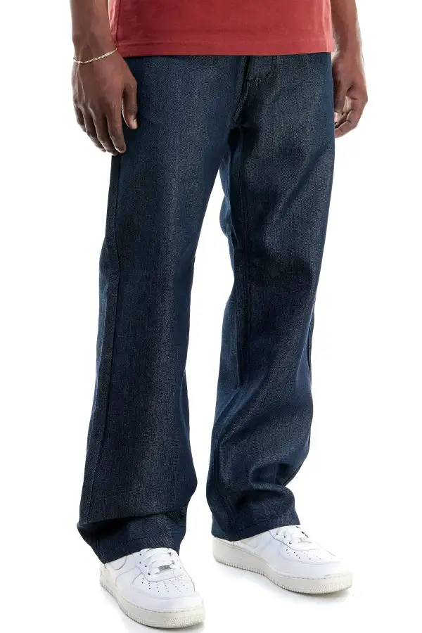 Men's Urban Raw Hem Stretch Relaxed Jeans