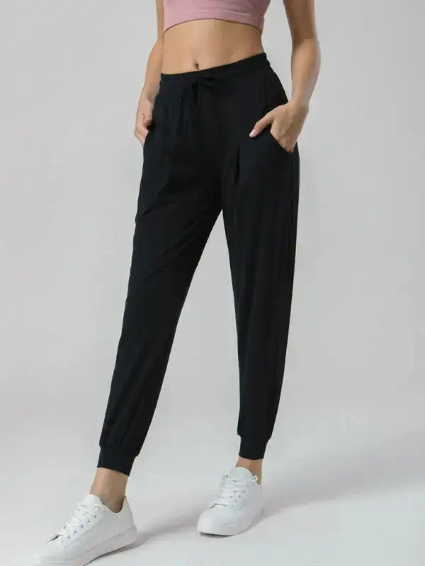 Drawstring Pocketed Sweatpants