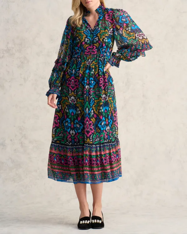 Printed Midi Dress