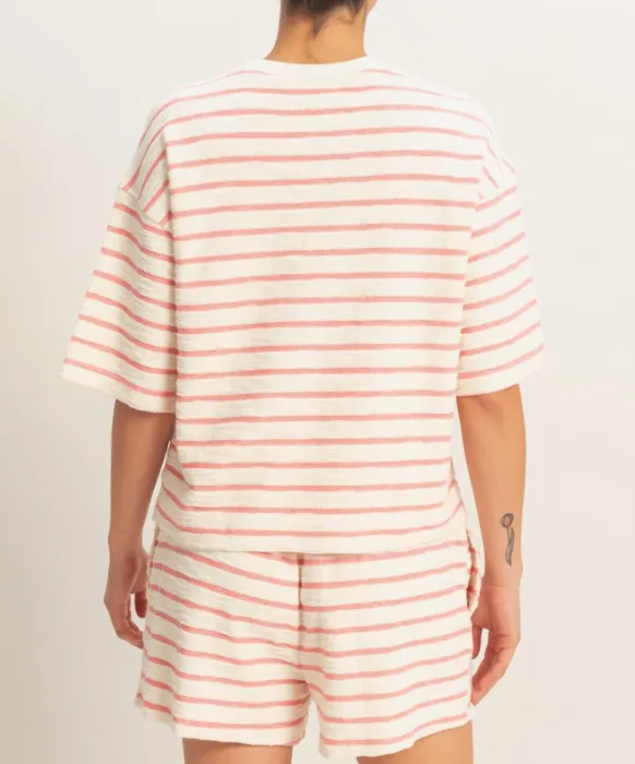 Striped Terry Knit Top