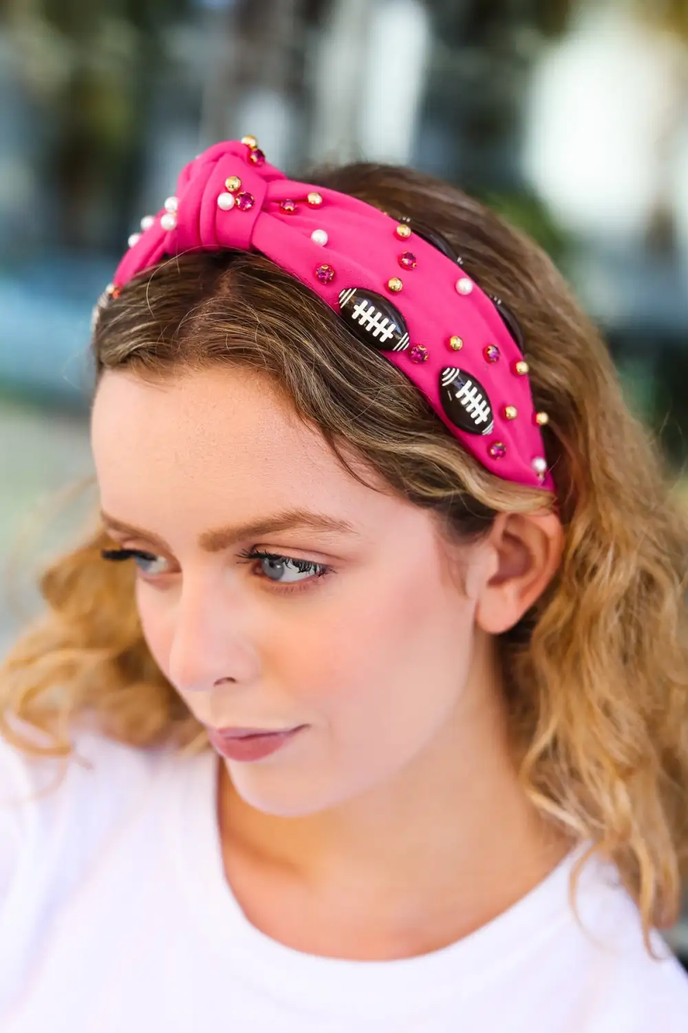 Top Knot Game Day Hair Headband