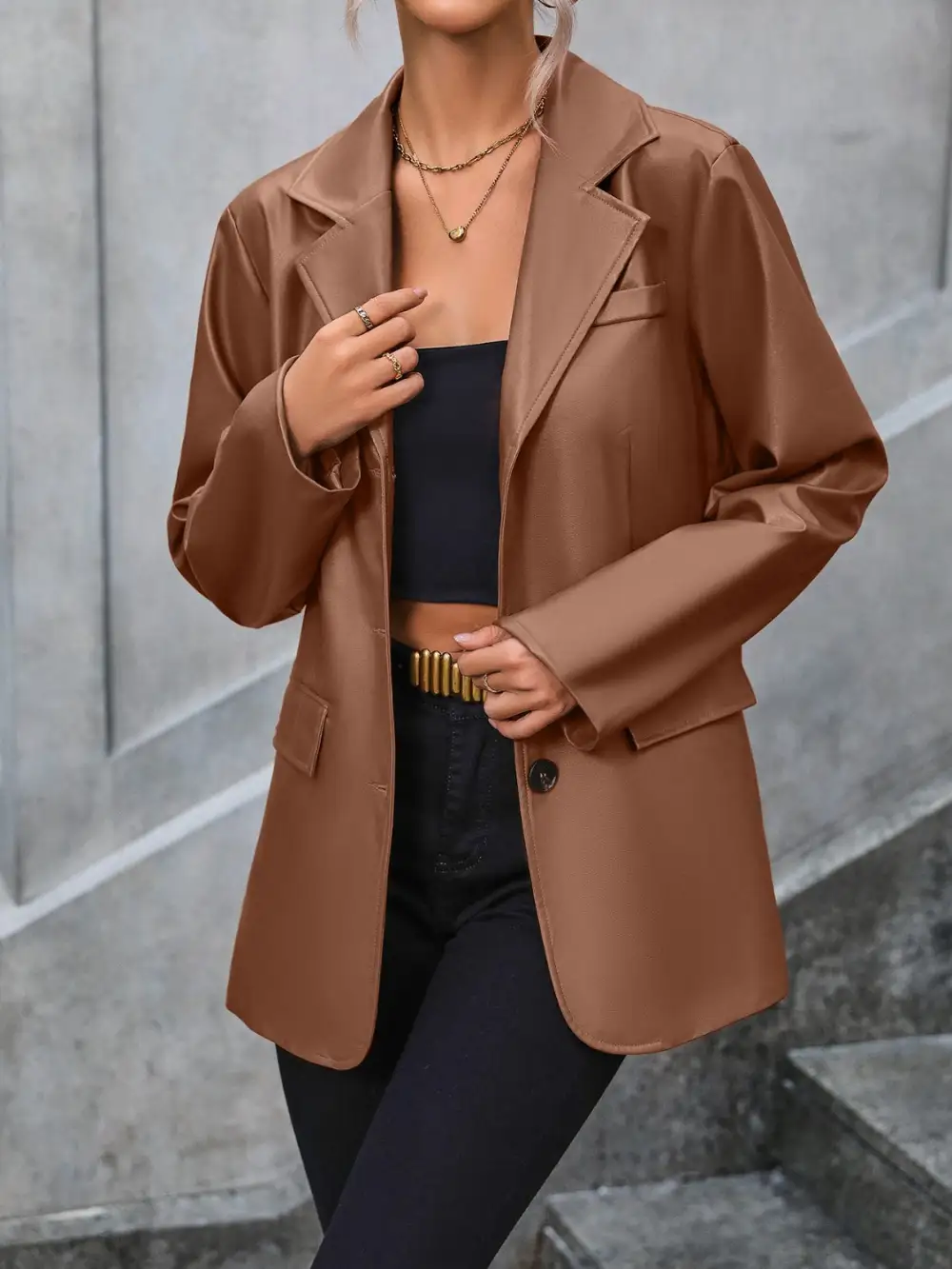 Refined Button-Up Blazer