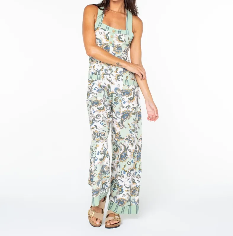 Textured Wide Leg Woven Romper