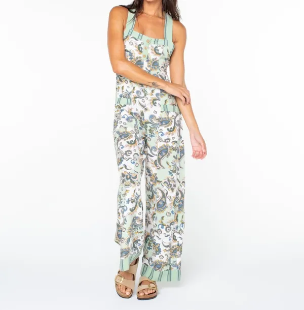 Textured Wide Leg Woven Romper