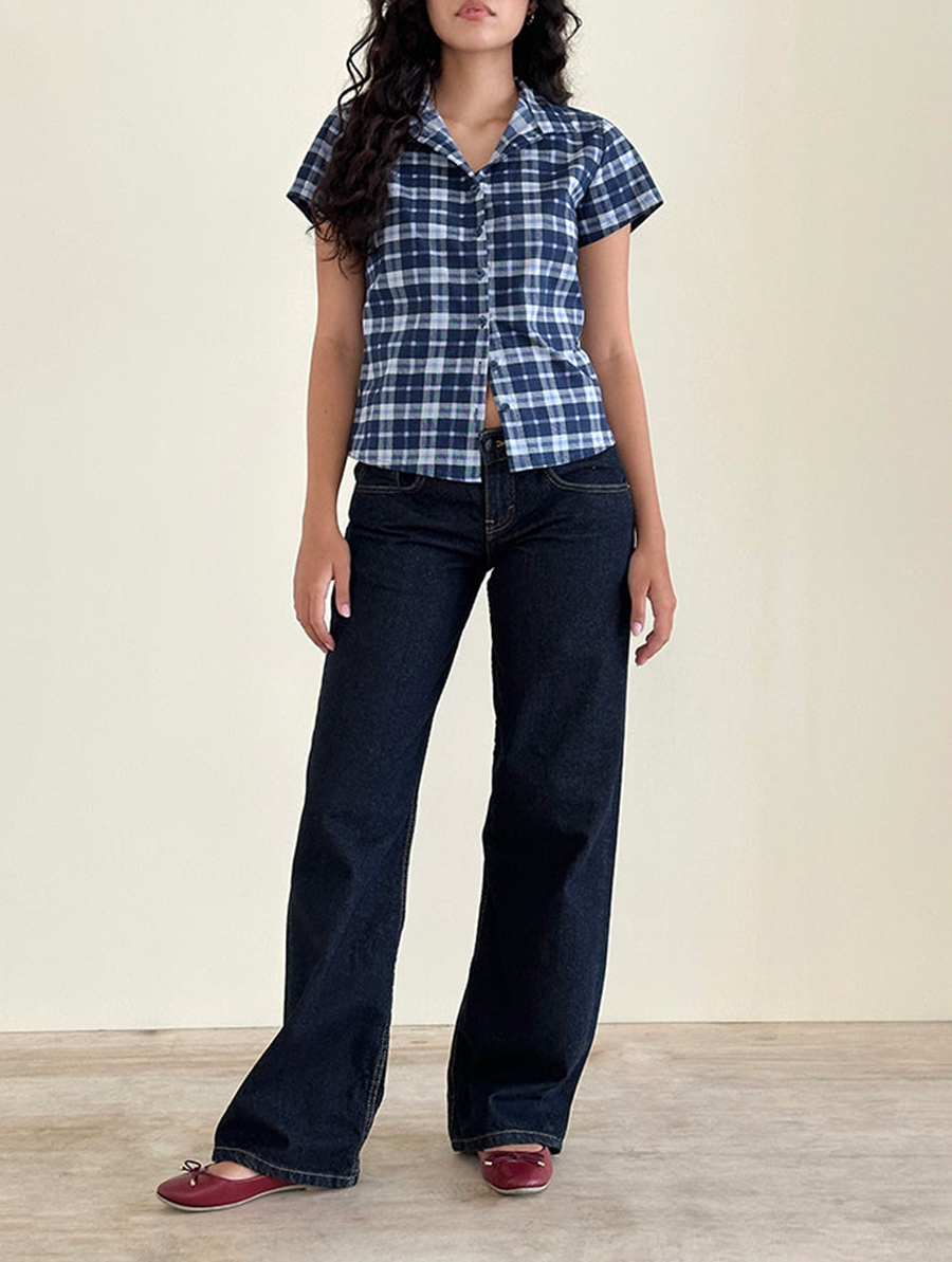 Tartan Dark Blue Shirt