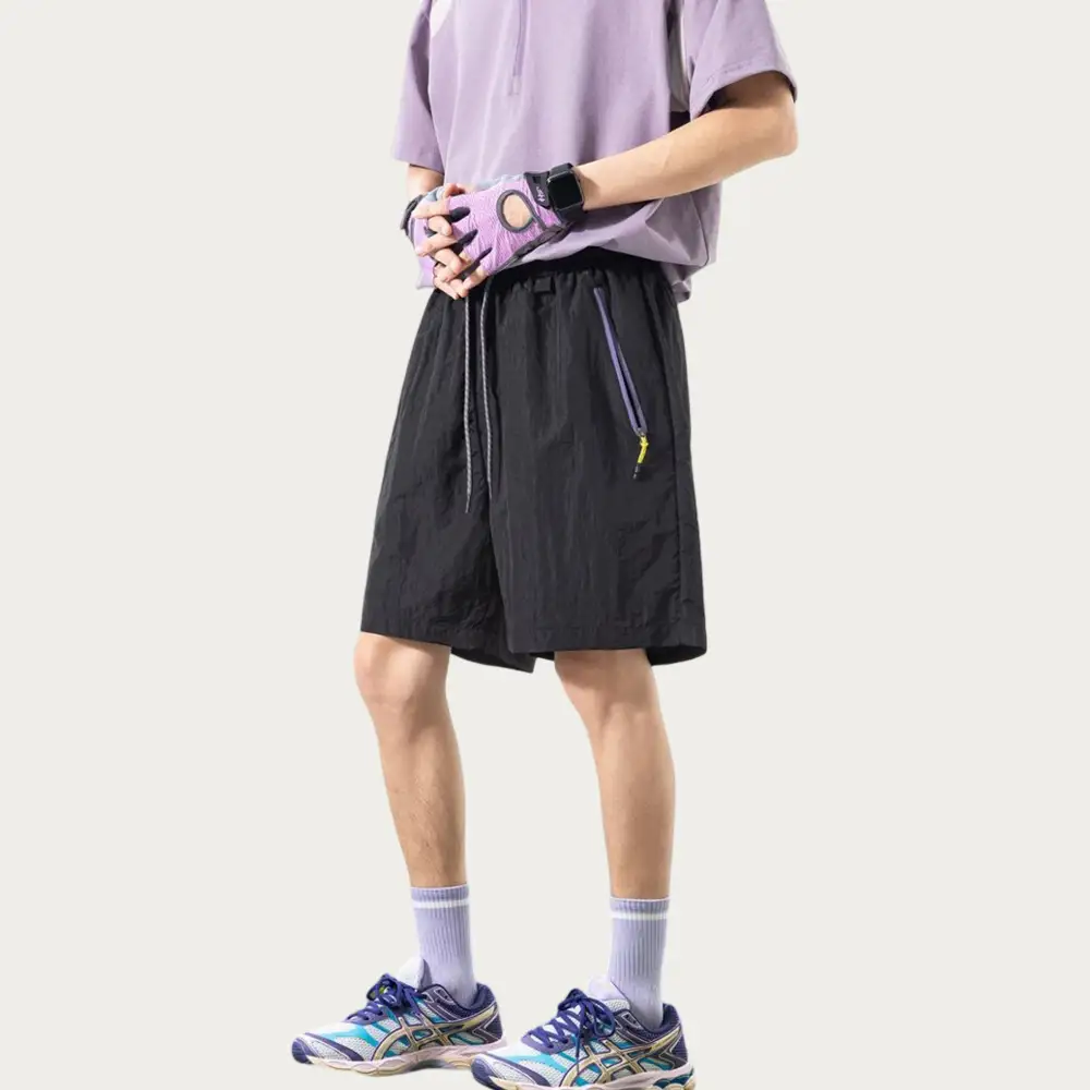 Relaxed Drawstring Pocketed Lightweight Men's Athletic Shorts