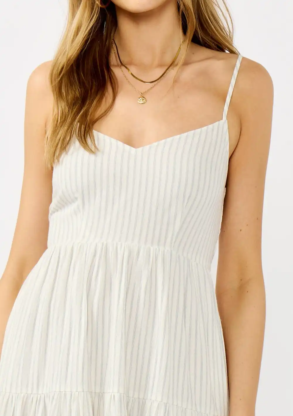 Tiered Striped Cami Dress