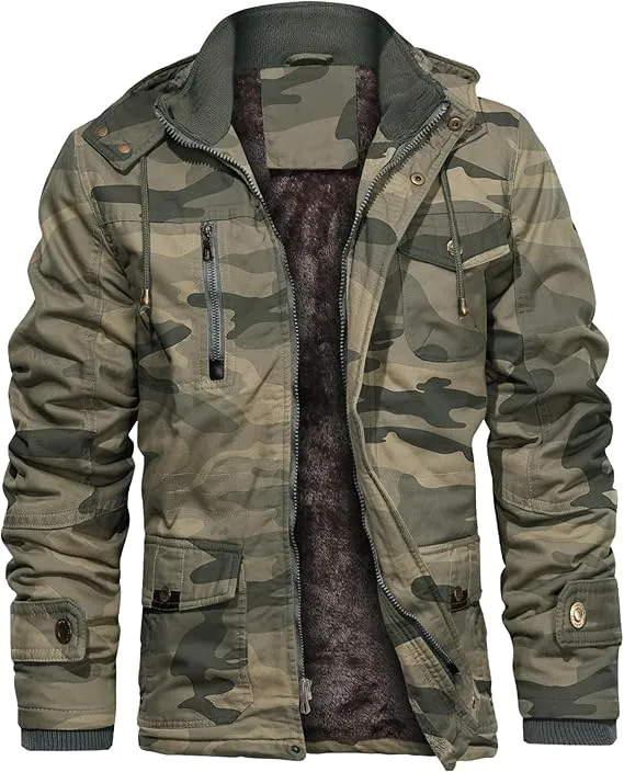 🧥 Men’s Thick Winter Jacket with Hood – Built for Warmth. Designed for Strength.