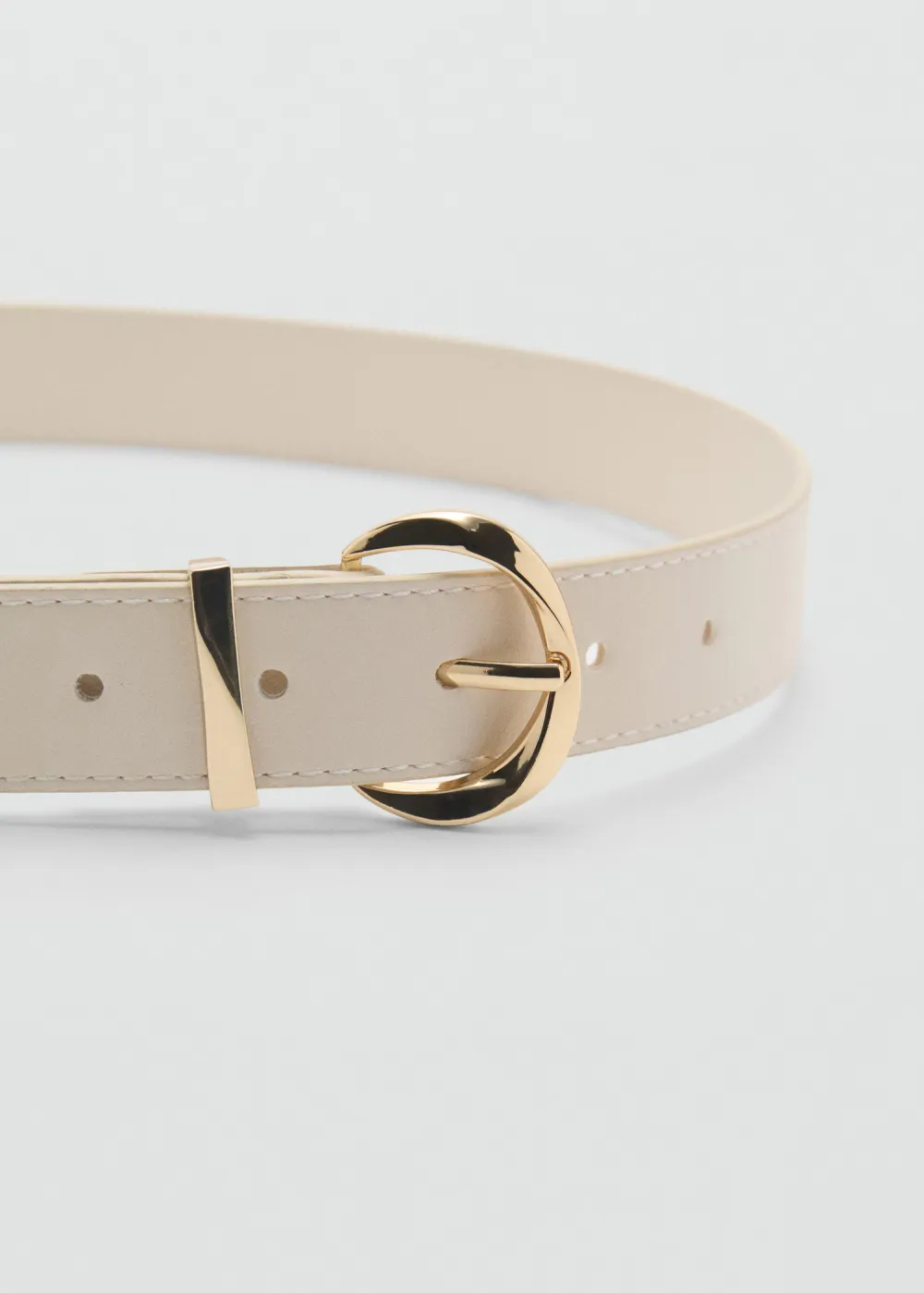 Casual Style Oval Buckle Belts