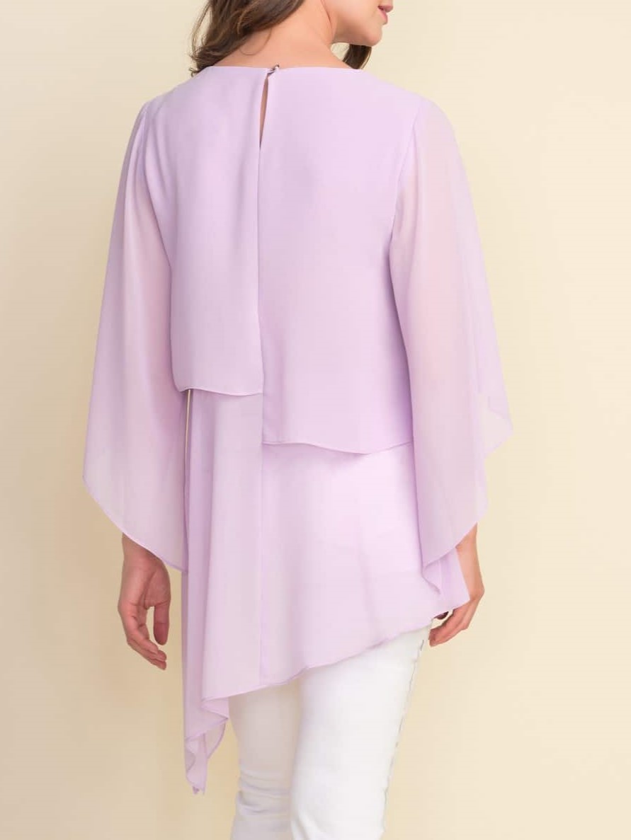 Lavender Asymmetric Layered Tunic
