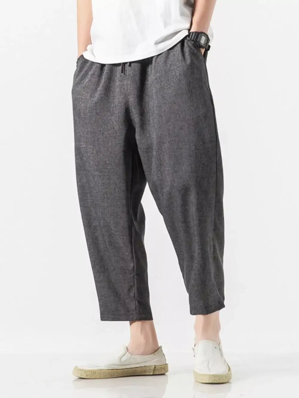 Refined Men's Plus Size Casual Cropped Pants