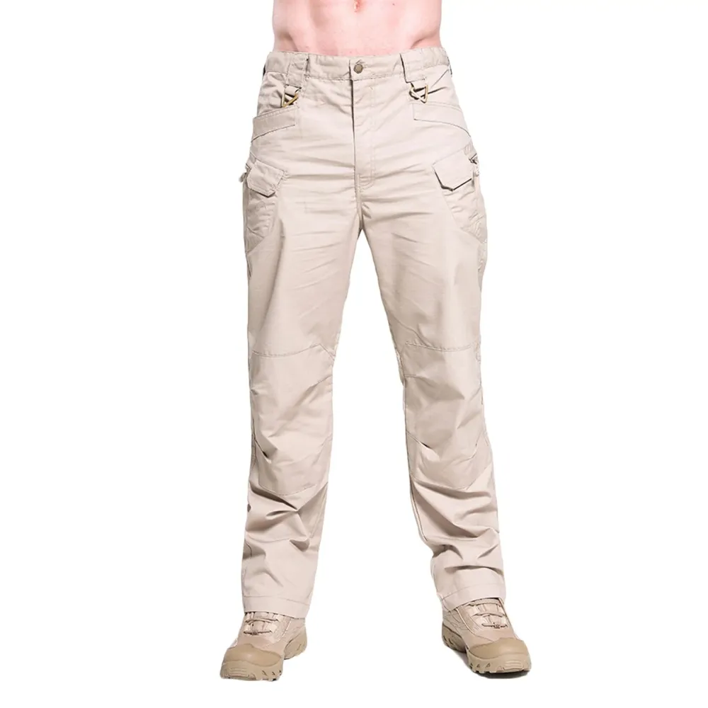Men's Lightweight Pants, Cargo Pants Men, Linen Pants Men Men's Solid Color Multi-Pocket Washed Overalls Outdoor Casual Pants Trousers Men's pure cotton pants