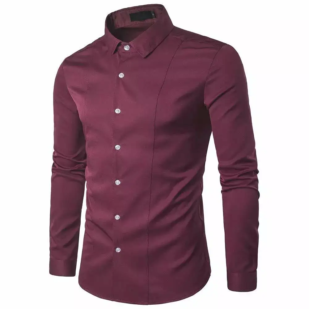 Everyday Long Sleeve Slim Fit Casual Dress Shirt