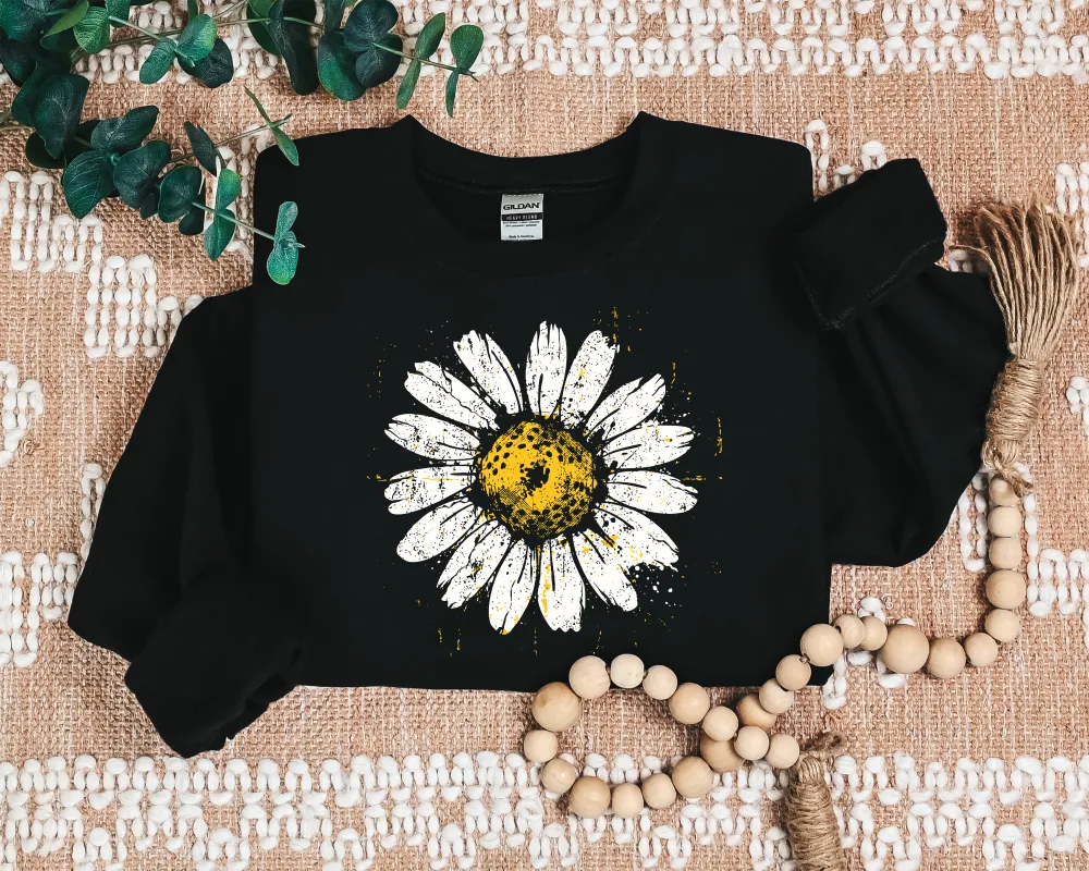 Daisy Graphic Crewneck Sweatshirt
