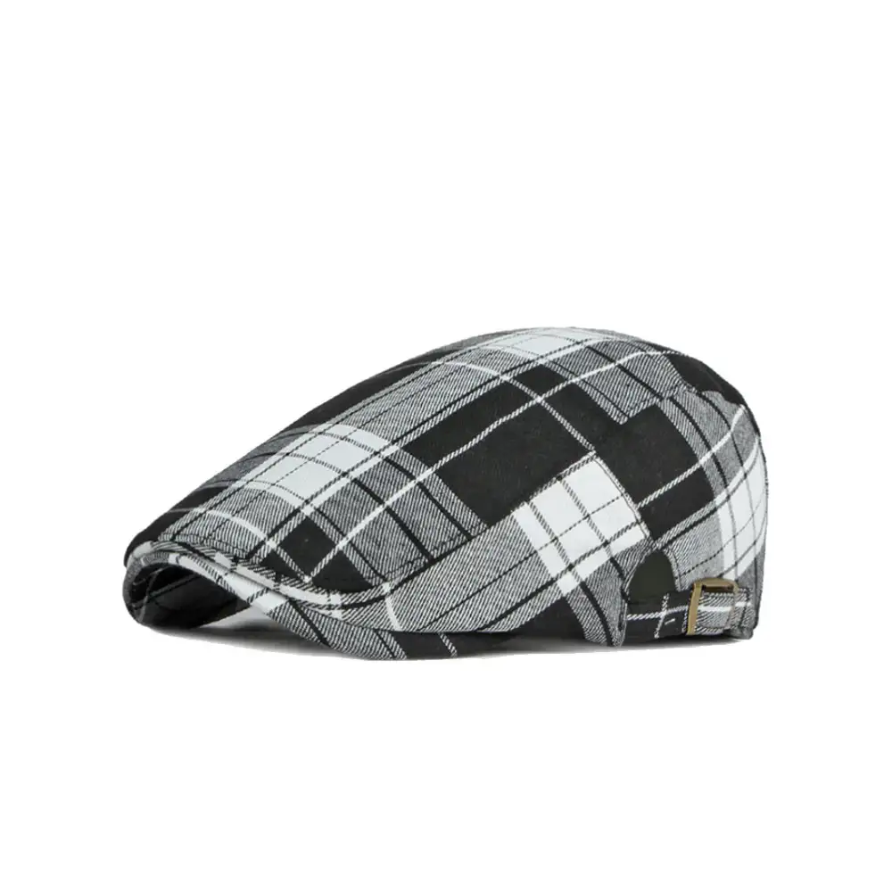 Plaid Golf Newsboy Cap