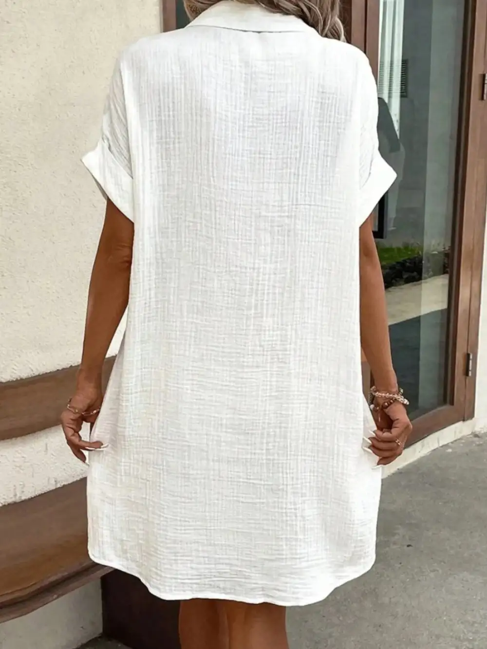 Button Front Shirt Dress