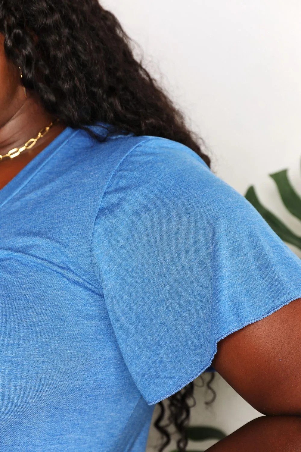 Streamlined V-Neck Short-Sleeve T-Shirt