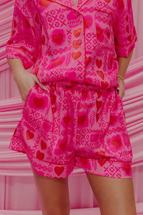Cupid's Dream High Waist Satin Pajama
