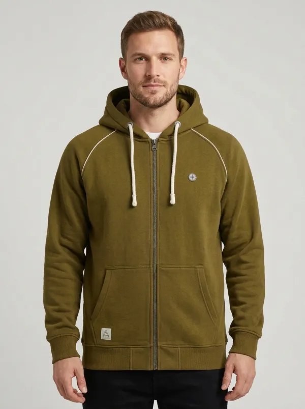 Casual Minimalist Zip-Up Modern Look Men's Sport Jacket