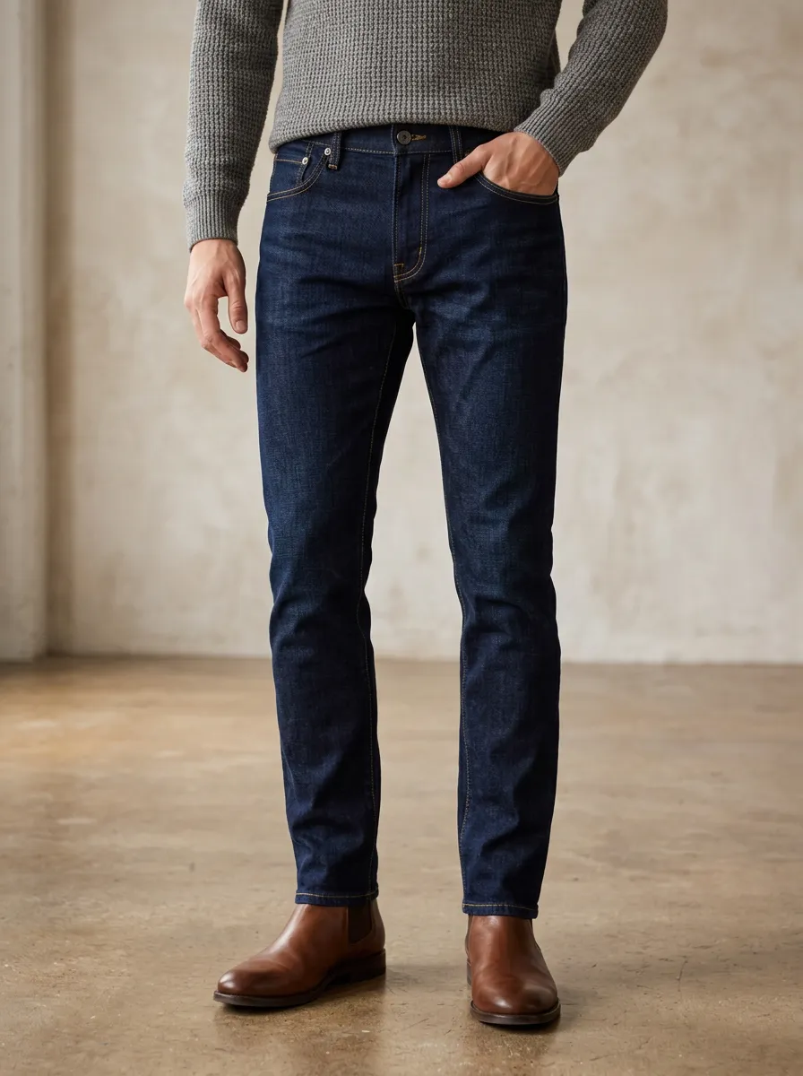 Men's Zip Fly Slim Fit Jeans