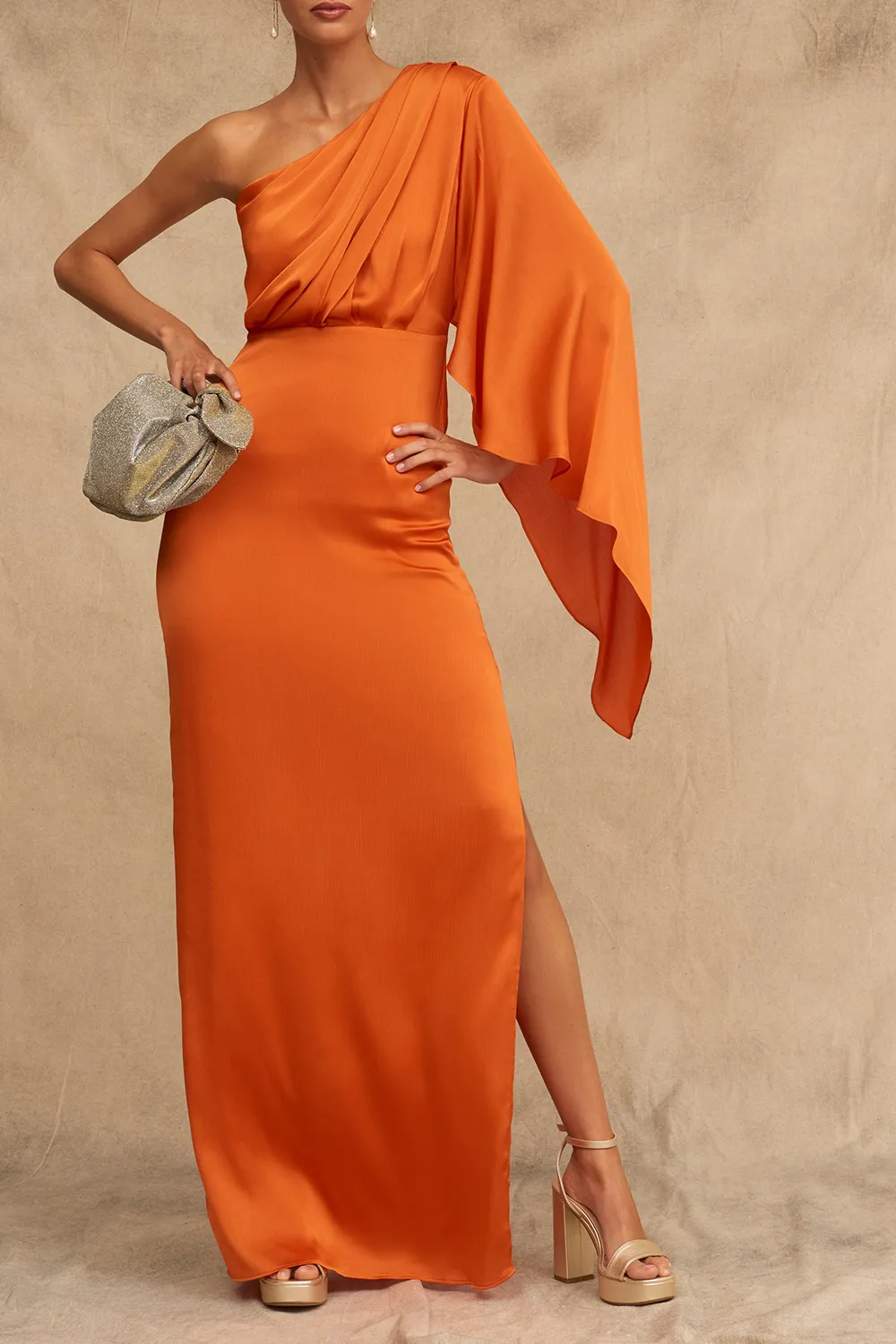 Women's Elegant one-sleeve Dress